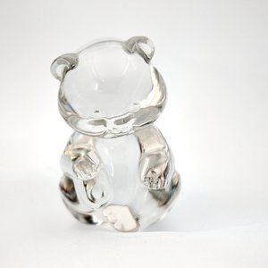 Vintage Fenton Glass Crystal Teddy Bear